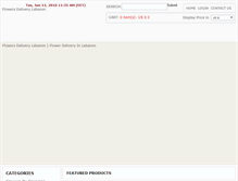 Tablet Screenshot of flowersdeliverylebanon.com
